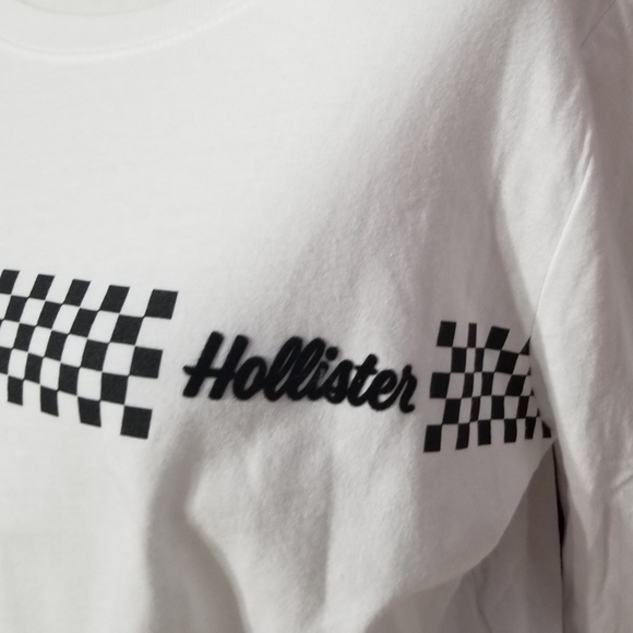 Hollister White Long Sleeve T-shirt - Picture 4 of 5